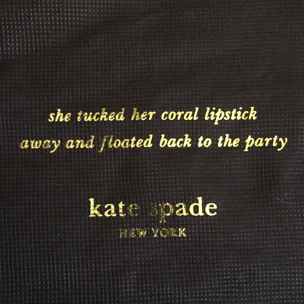 Kate Spade Quote Dustbag
